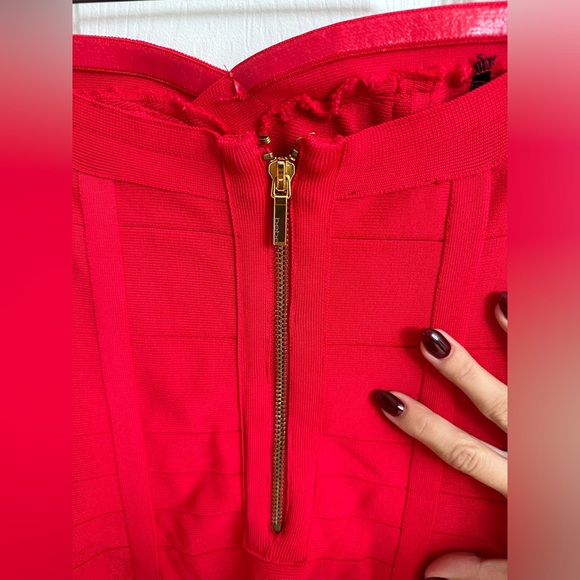 Red tube dress - Picture 6 of 9